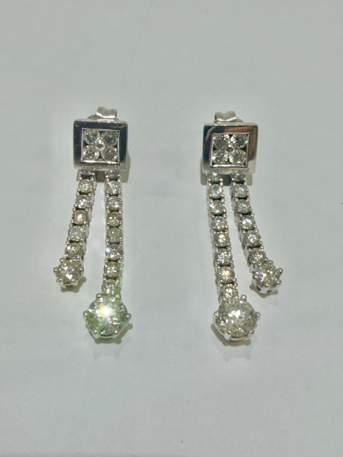 Drop Diamond Earrings 