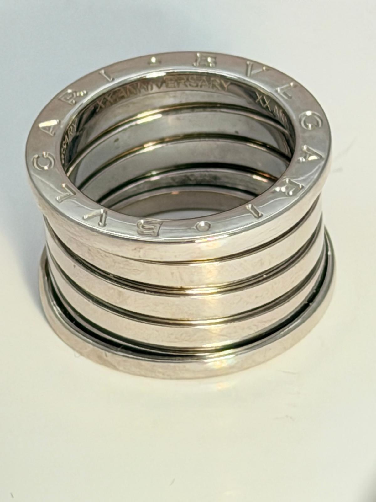 BVLGARI B Zero Ring 18K White Gold   SOLD 