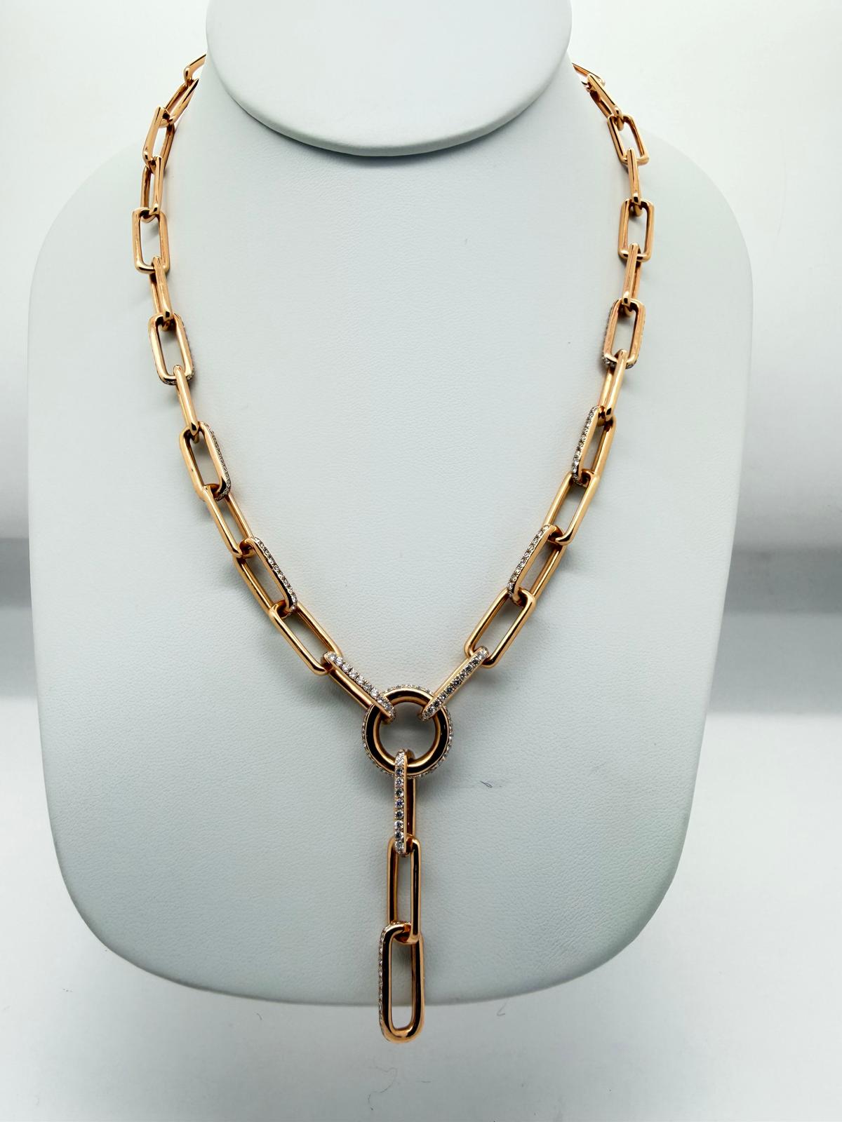 Bhindi Necklace 18K Rose Gold 