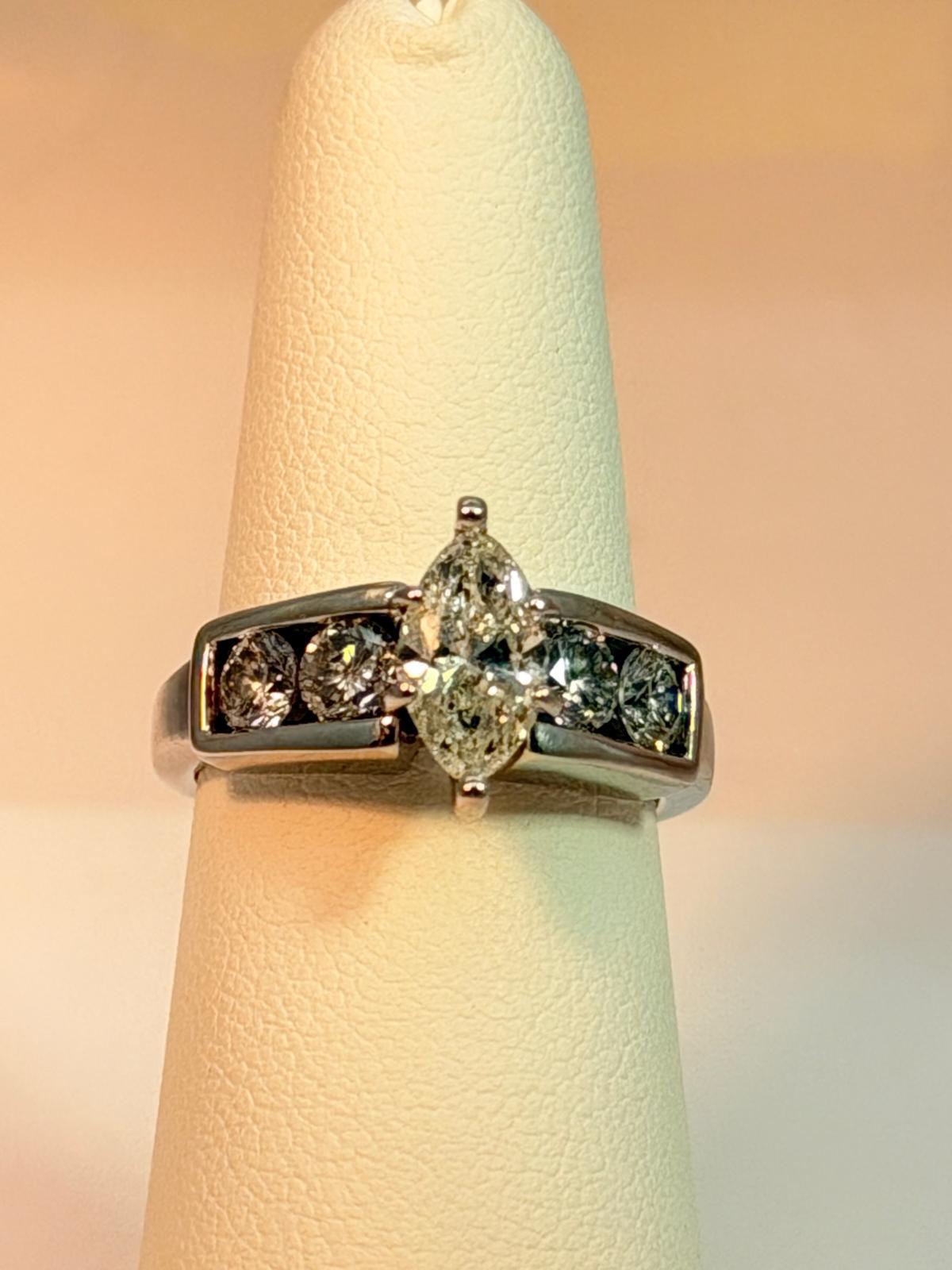 Marquise cut Diamond Ring  