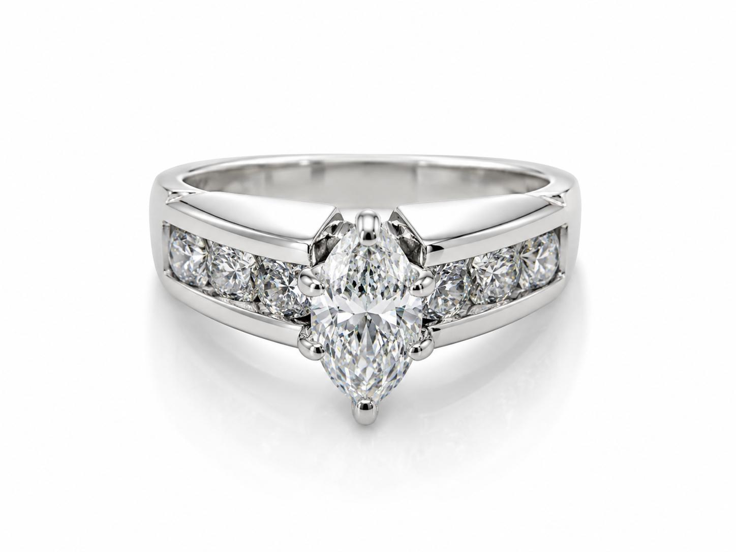 Marquise cut Diamond Ring  